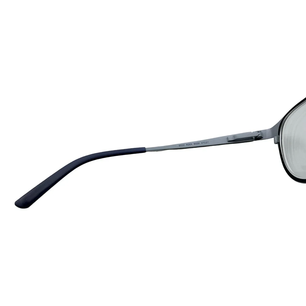 Bevel Rosa 8532 BGDB Eyeglasses Black Silver Round Frames Japan 47-21